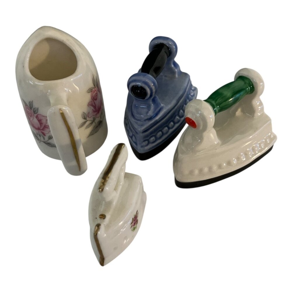Vintage Goebel Porcelain Miniature Irons & More – West Germany Collectible Figur